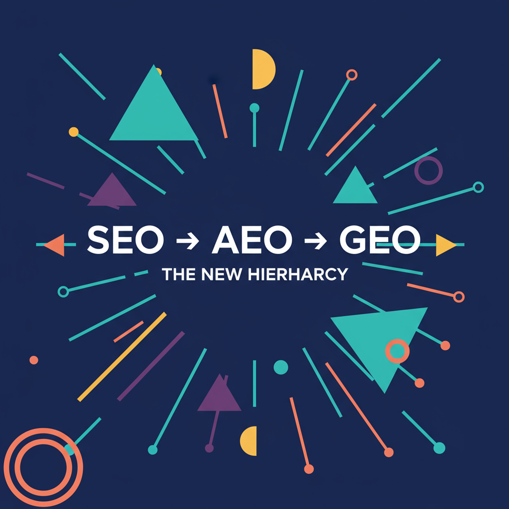 SEO, AEO and GEO, the new hierarchy